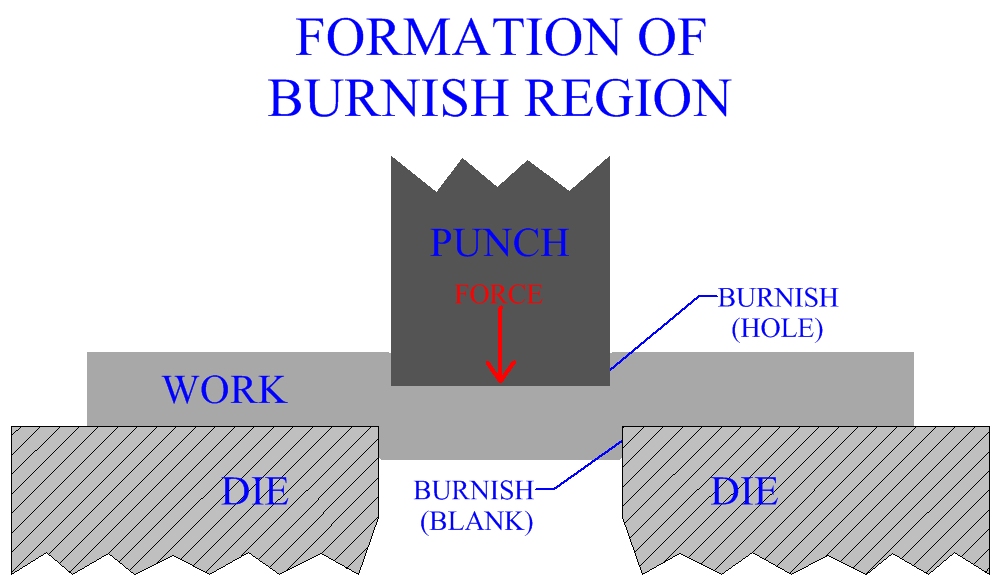 Formation Of Burnish Region During Sheet Metal Cutting